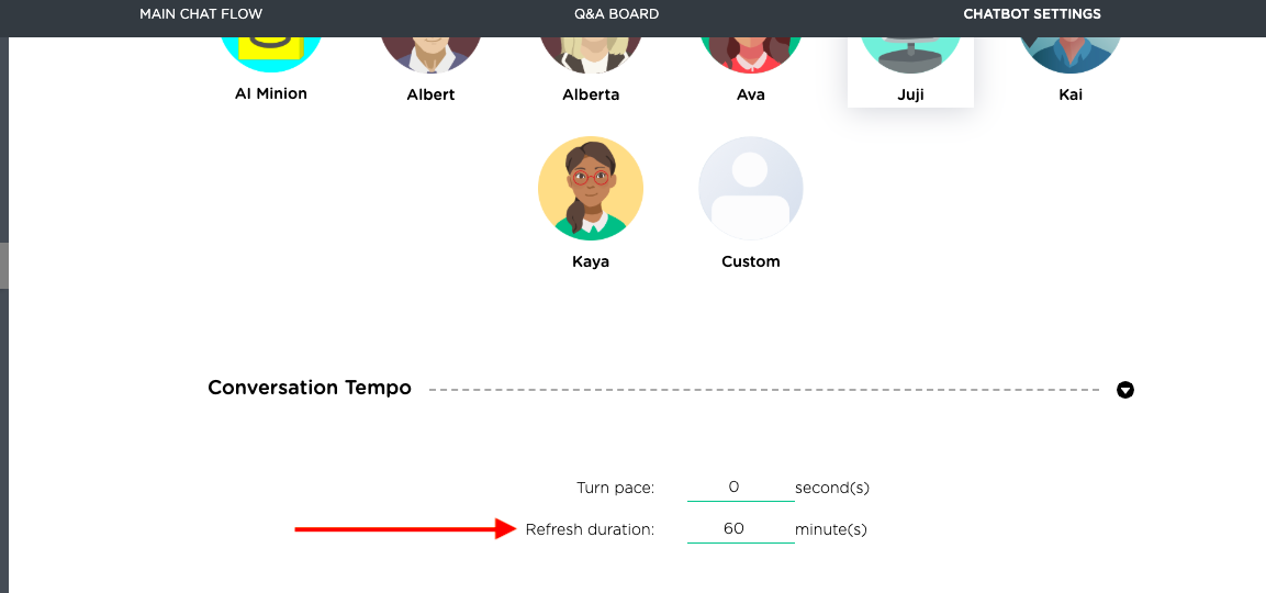 set up an agent refresh rate