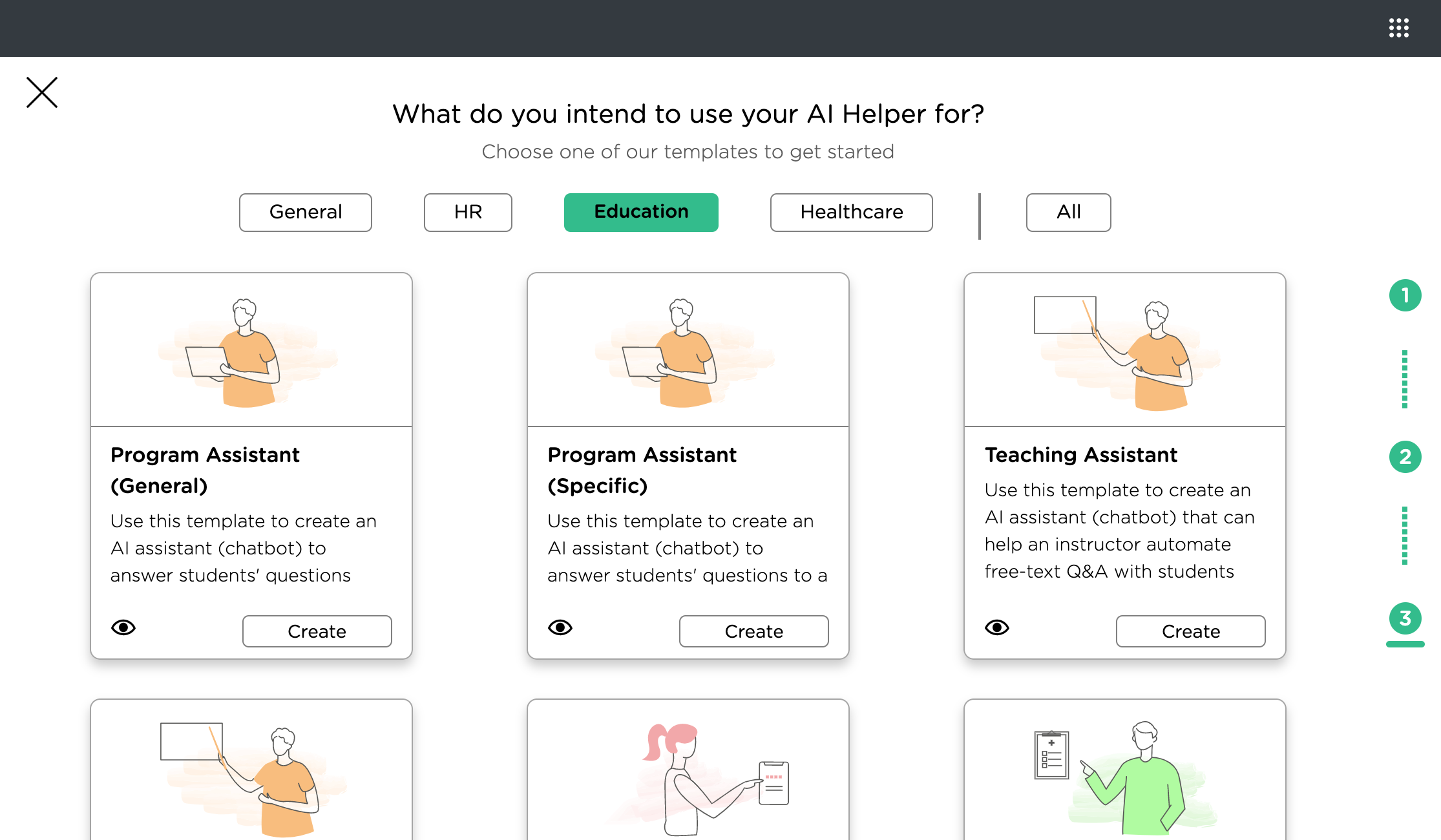 Ascent Studio Education agent Templates