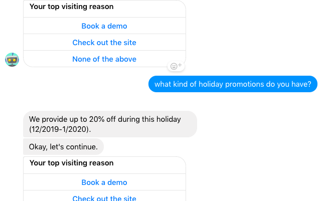 an example of
AI agent - task oriented