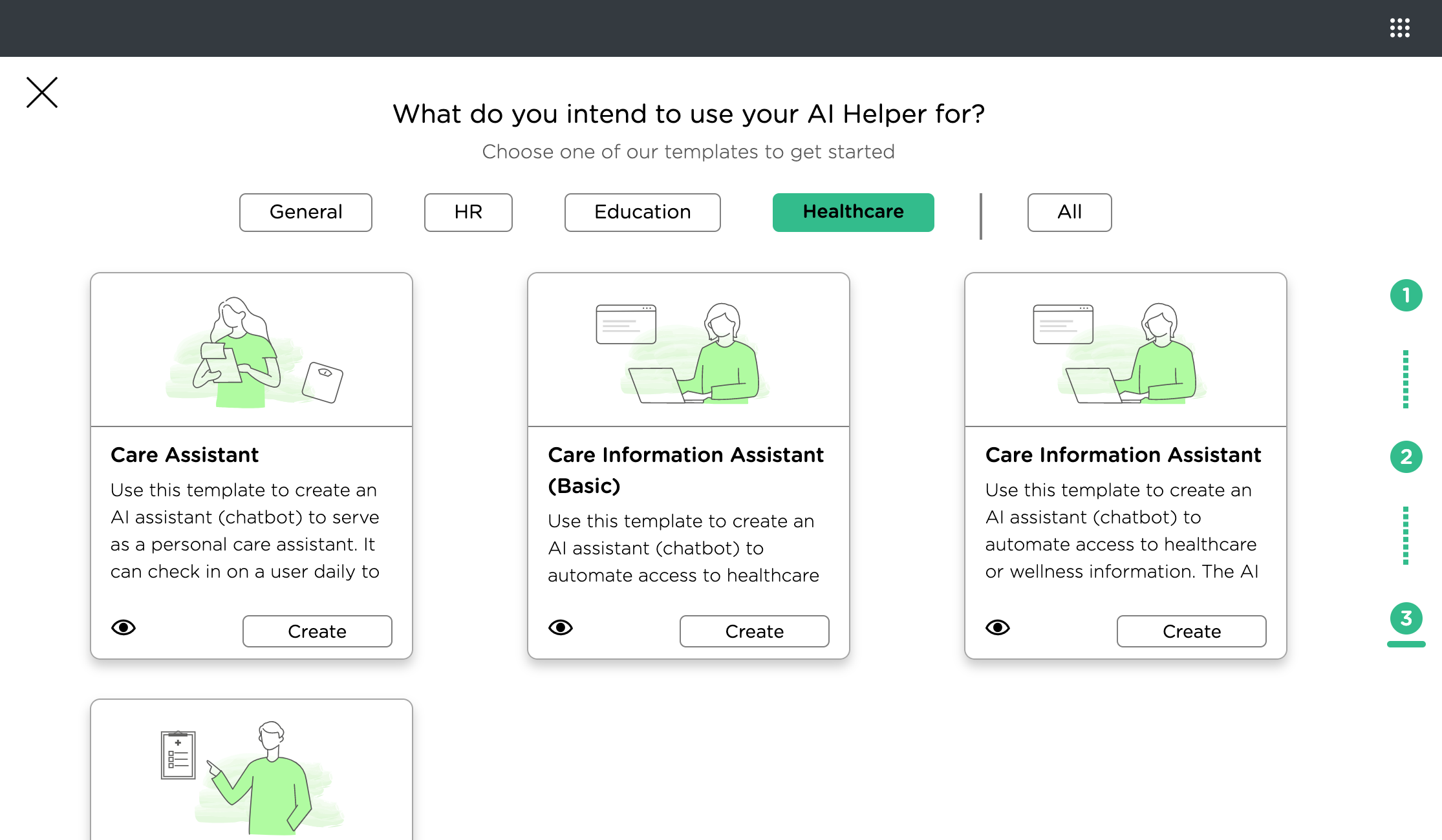Ascent Studio Healthcare agent Templates